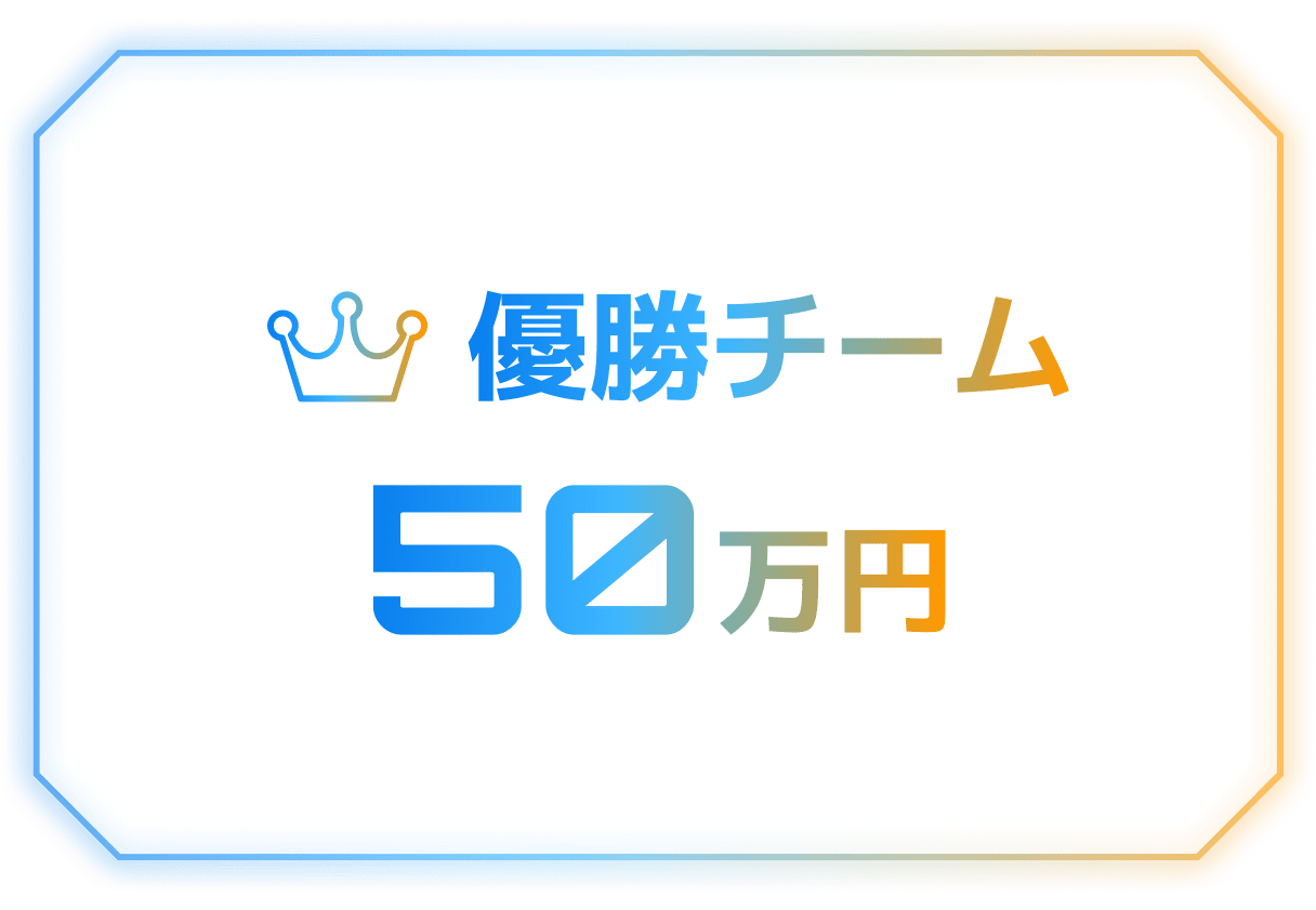 優勝チーム　50万円